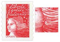 1997 - France Adhésif 15 (3085) Marianne de Luquet TVP rouge La Poste bords ondulés