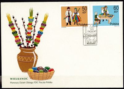1997 - Pologne FDC 3422/3425 - P�ques