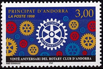 1998 - Andorre fran�ais Timbre n� 500 - Rotary Club