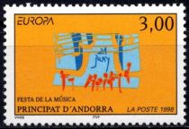 1998 - Andorre Fran&ccedil;ais Timbre n&deg; 504 - Europa