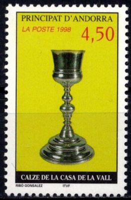 1998 - Andorre Fran�ais Timbre n� 506 - Calice de la Maison des Vall�es