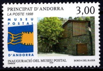 1998 - Andorre Fran�ais Timbre n� 510 - Inauguration du Mus�e postal