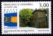 1998 - Andorre Fran&ccedil;ais Timbre n&deg; 510 - Inauguration du Mus&eacute;e postal