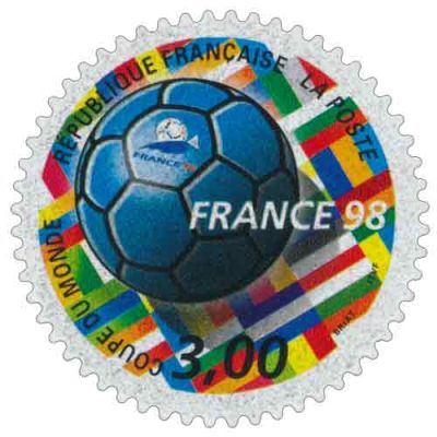 1998 - France Adh�sif 17 (3140) Coupe du monde de football - France \'98