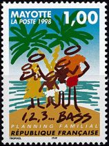 1998 - Timbres Mayotte 54 - Planning familial