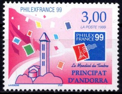 1999 - Andorre Fran�ais Timbre n� 518 - \ Philexfrance 99\ 