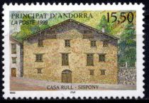 1999 - Andorre Fran&ccedil;ais Timbre n&deg; 522 - La Maison Rull