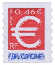 1999 - France Adhésif 24 (3215) Le timbre Euro