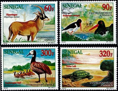1999 - S�n�gal Timbres n� 1512/1515 - Faune - Animaux