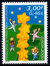 2000 - Andorre Fran&ccedil;ais Timbre n&deg; 529 - Europa