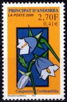 2000 - Andorre Fran&ccedil;ais Timbre n&deg; 530 - Flore - Fleurs