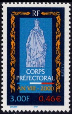 2000 - France 3300 - Bicentenaire de la cr�ation du Corps pr�fectoral