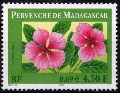 2000 - France 3306 - Flore. Pervenche de Madagascar