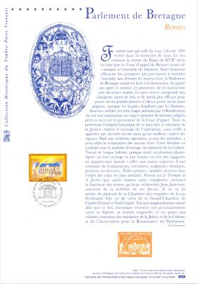 2000 - France 3307 - Le Parlement de Bretagne (Rennes) (Document Philat�lique)