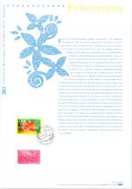 2000 - France 3308 - Timbre \ Félicitations\  (Document Philatélique)