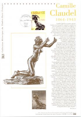 2000 - France 3309 - S�rie artistique. Camille Claudel (1864-1943) (Document Philat�lique)