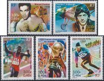2000 - France 3312/3316 - Le si&egrave;cle au fil du timbre (I), Le sport