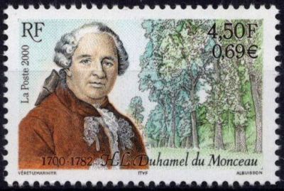 2000 - France 3328 - 300e anniversaire de la naissance de l\'ing�nieur et agronome Henri-Louis Duhamel du Monceau (1700-1782)