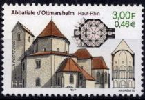 2000 - France 3336 - Série touristique, Abbatiale d\'Ottmarsheim - Haut-Rhin