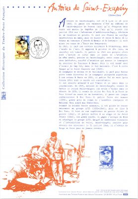 2000 - France 3337 - Centenaire de la naissance d\'Antoine de Saint-Exup�ry (1900-1944) (Document Philat�lique)