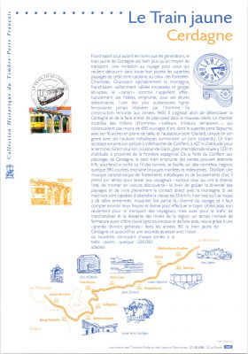 2000 - France 3338 - Le Train jaune de Cerdagne. (Document Philat�lique)