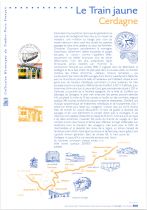2000 - France 3338 - Le Train jaune de Cerdagne. (Document Philatélique)