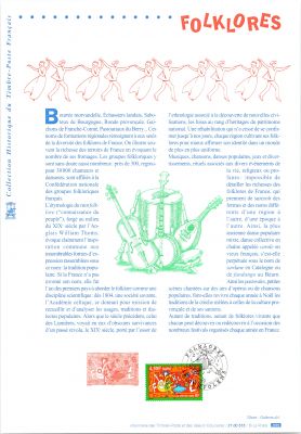 2000 - France 3339 - Folklores (Document Philat�lique)