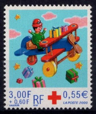 2000 - France 3362 - Au profit de la Croix-Rouge, F�tes de fin d\'ann�e