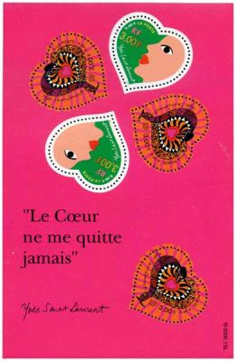 2000 - France BF_27 Saint Valentin - C�ur du couturier Yves Saint Laurens