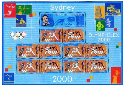 2000 - France BF_31A Jeux olympiques de Sydney - Olymphilex 2000
