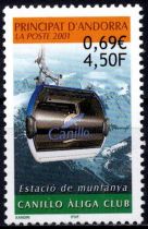2001 - Andorre Fran&ccedil;ais Timbre n&deg; 540 - Station de montagne Canillo Aliga Club