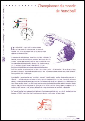 2001 - France 3367 - Championnat du monde de handball