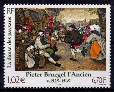 2001 - France 3369 - S�rie artistique - Pieter Bruegel l\'Ancien (v. 1525-1569)