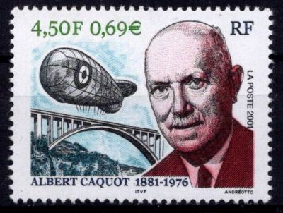 2001 - France 3403 - 120e anniversaire de la naissance de l\'ing�nieur Albert Caquot (1881-1976)