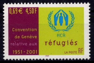 2001 - France 3416 - Cinquantenaire de la Convention de Gen�ve relative aux R�fugi�s