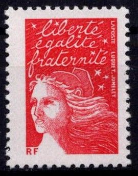 2001 - France 3417 - Marianne de Luquet, TVP RF (rouge)