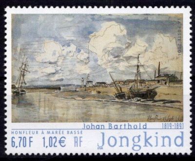 2001 - France 3429 - S�rie artistique - Johan Barthold Jongkind (1819-1891)