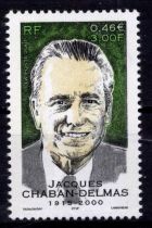 2001 - France 3430 - Hommage à Jacques Chaban-Delmas (1915-2000)