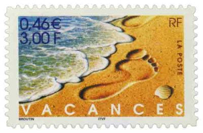 2001 - France Adh�sif 29 (3400) \ Bonnes vacances\ 