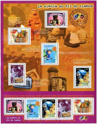 2001 - France BF_35 Le si�cle au fil du timbre - Communication (III)