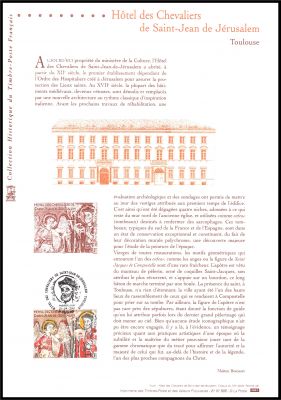 2001 - France n� 3385 - H�tel des Chevaliers de Saint Jean de Jerusalem � Toulouse