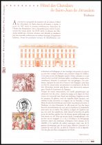 2001 - France n&deg; 3385 - H&ocirc;tel des Chevaliers de Saint Jean de Jerusalem &agrave; Toulouse