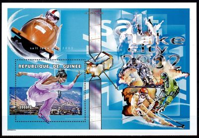 2001 - Guin�e BF n� 208 - Sports - JO hiver - 2002 Salt Lake City 