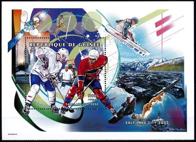 2001 - Guin�e BF n� 209 - Sports - JO hiver - 2002 Salt Lake City 