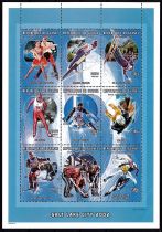2001 - Guinée Feuille n° 2133/2141 - JO Hiver - 2002 Salt Lake City