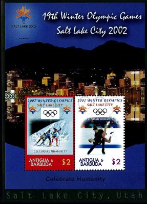 2002 - Antigua et Barbuda Bloc n� 529 - Jeux Olympiques d\'hiver - 2002 Salt Lake City