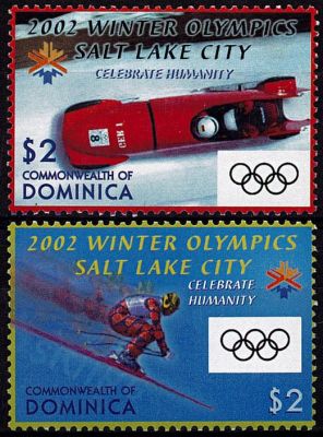 2002 - Dominique Timbres n� 2847/2848 - Jeux Olympiques d\'hiver - 2002 Salt Lake City