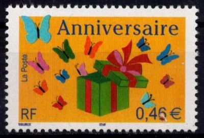 2002 - France 3480 - Timbre pour anniversaires