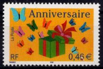 2002 - France 3480 - Timbre pour anniversaires