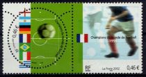 2002 - France 3483 - Champions du monde football - Emission commune avec l\'Allemagne (Les 2 valeurs)
